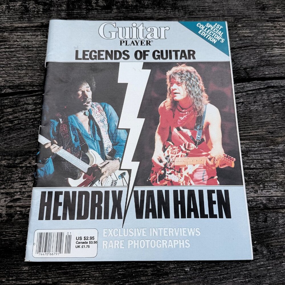 Guitar Player Legends of Guitar Hendrix/Van Halen 1st Special Collectors Edition